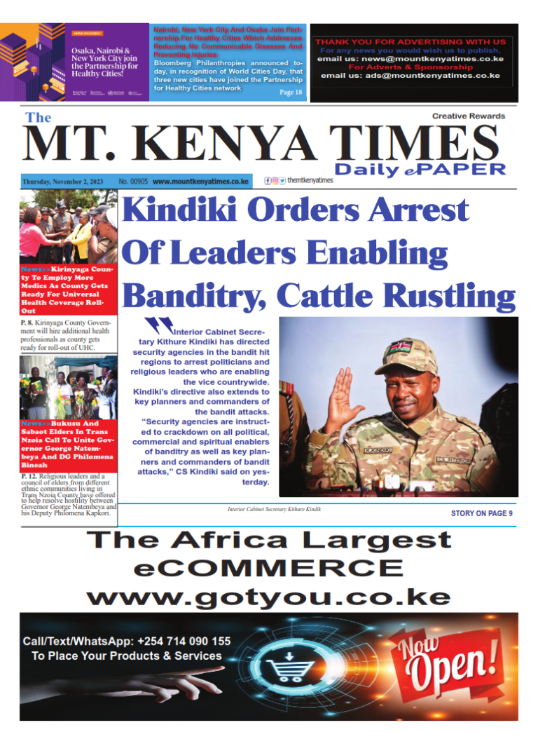 Nov 2, 2023 Mt Kenya Times ePAPER_001