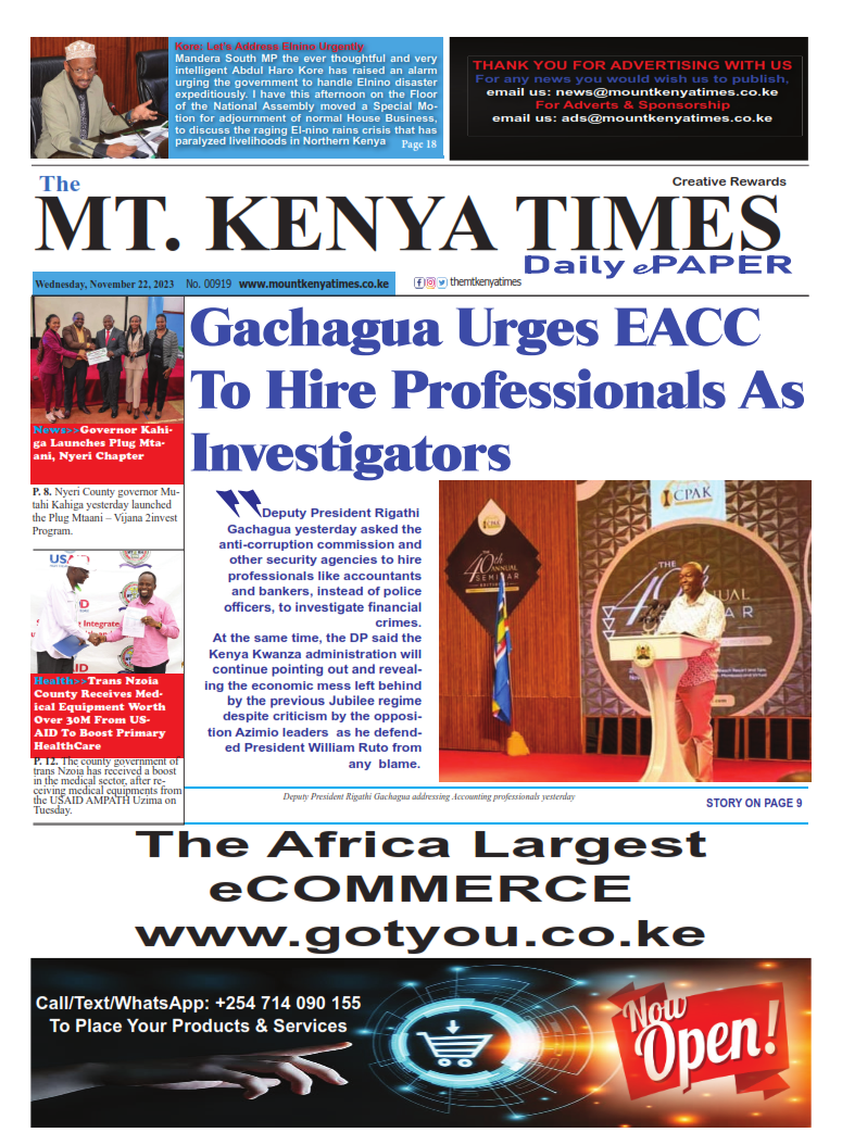 Nov 22, 2023 Mt Kenya Times ePAPER_001