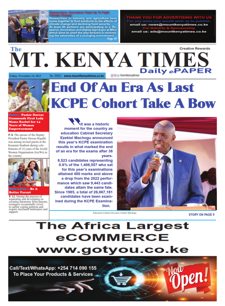 Nov 24, 2023 Mt Kenya Times ePAPER_001
