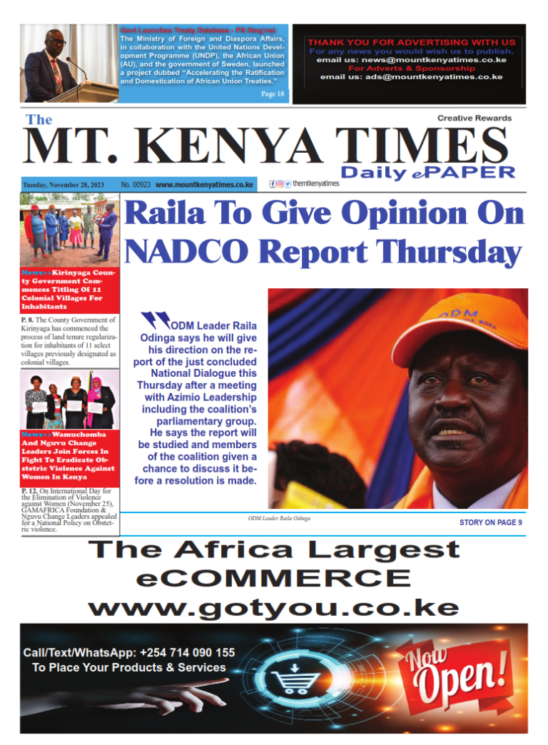 Nov 28, 2023 Mt Kenya Times ePAPER_001