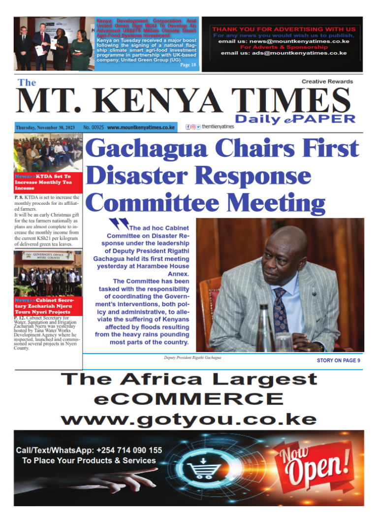 Nov 30, 2023 Mt Kenya Times ePAPER_001