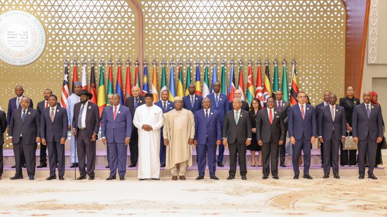 President William and other African leaders in Riyadh, Saudi Arabia attending the fifth Arab-Africa Summit