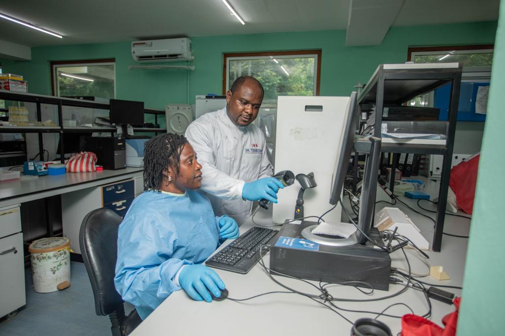 Roche and the Africa Research Excellence Fund (AREF) lab