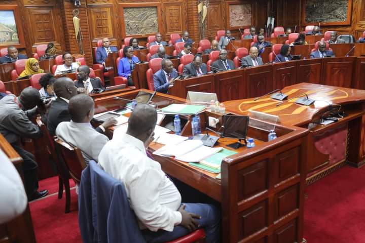Some of the committee members and Treasury officials during yesterday's session