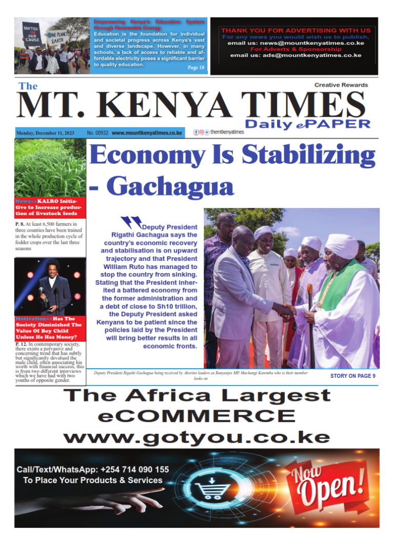 Dec 11, 2023 Mt Kenya Times ePAPER_001