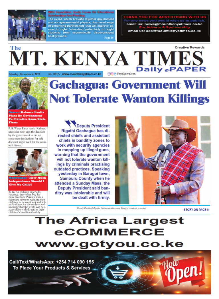 Dec 4, 2023 Mt Kenya Times ePAPER_001