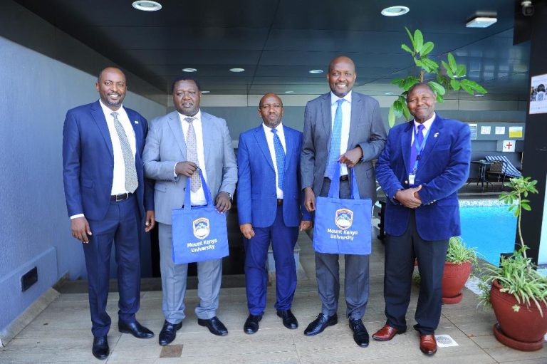 Dr. Peter Kirira, MKU Deputy Vice Chancellor- Administration and Planning, Mr. Mutuma Nkanata