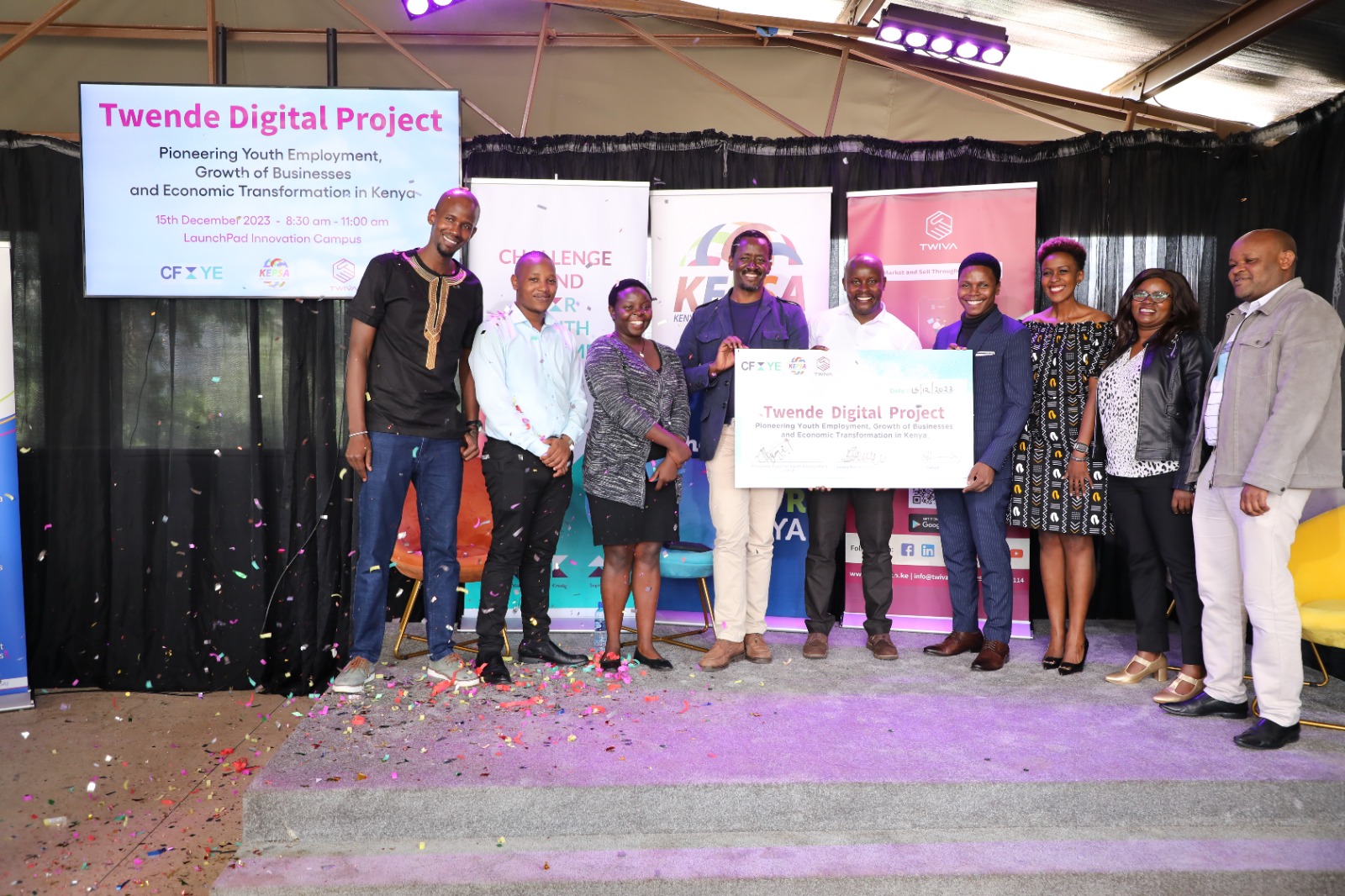 KEPSA in partnership with the Challenge Fund for Youth Employment and TWIVA have officially launched the Twende Digital Project to create thousand jobs for content creators in Kenya