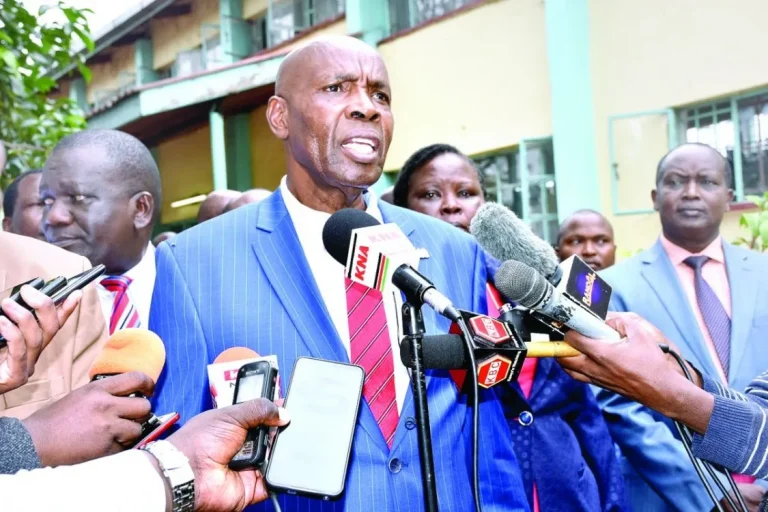 Cabinet Secretary for education Ezekiel Machogu