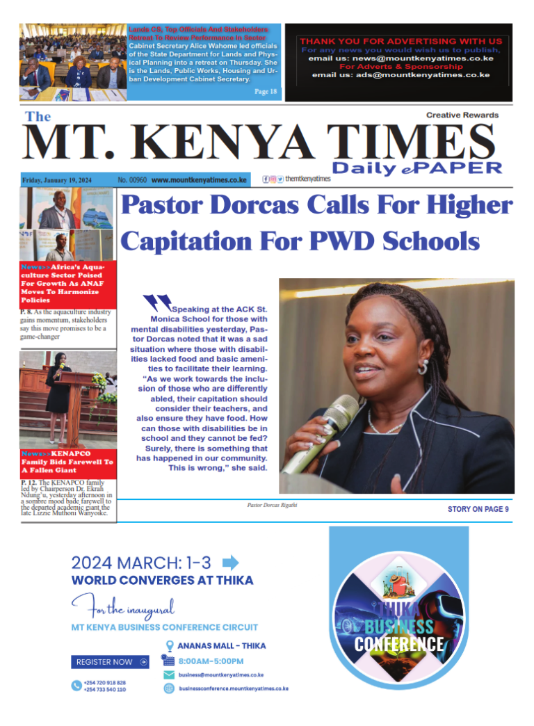 Jan 19, 2024 Mt Kenya Times ePAPER_001