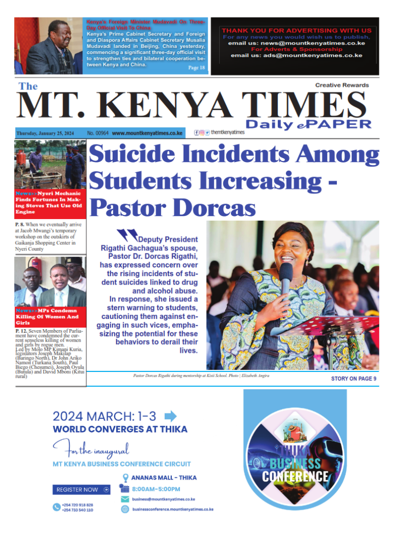 Jan 25, 2024 Mt Kenya Times ePAPER_001