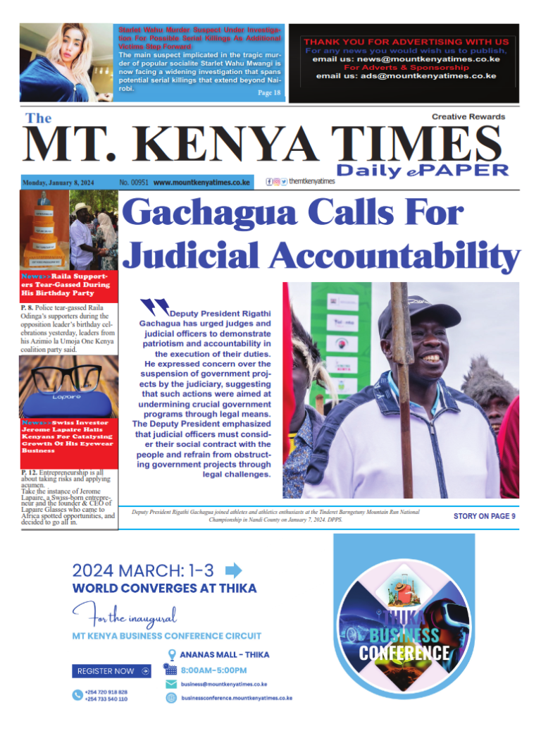 Jan 8, 2024 Mt Kenya Times ePAPER_001