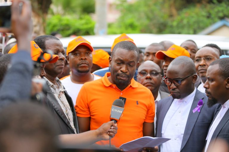 ODM Secretary-General Edwin Sifuna addresses media