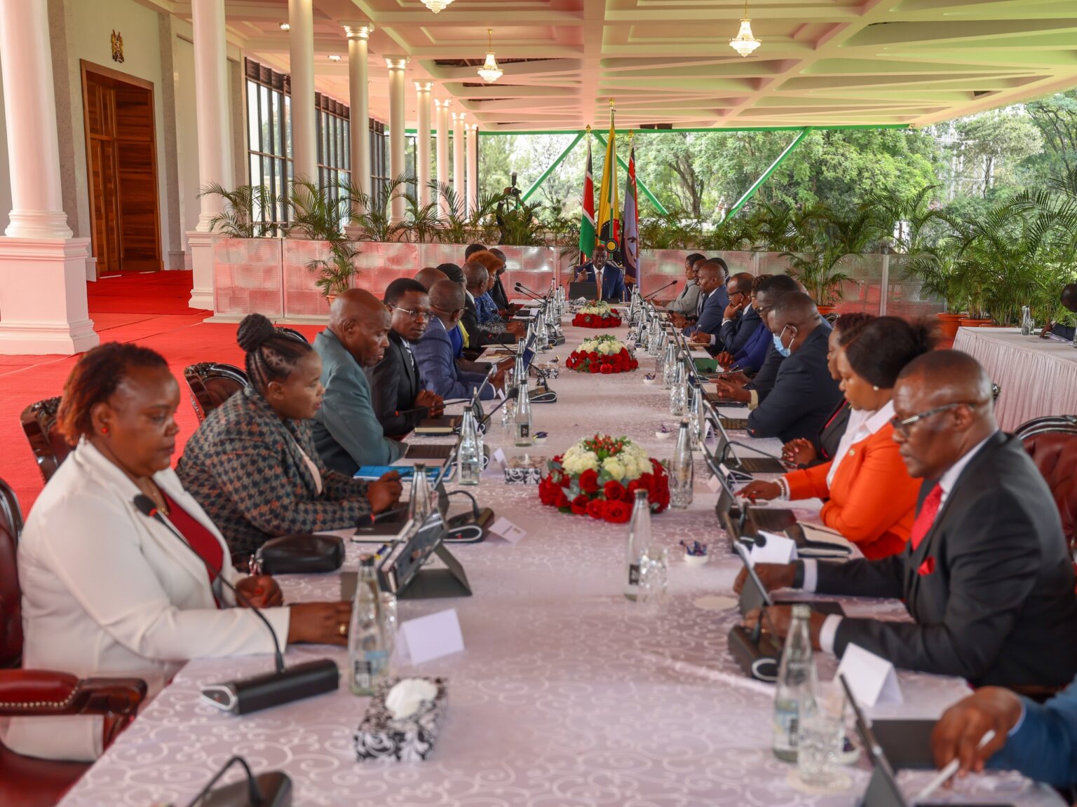 President William Ruto chairing a cabinet meeting at State House Nairobi yesterday