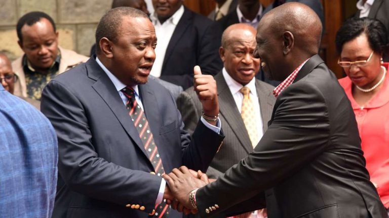 President William Ruto and President Uhuru Kenyatta