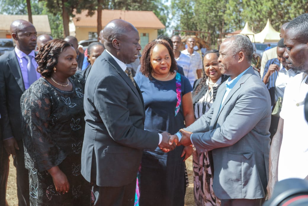 Deputy President Rigathi Gachagua, his Spouse Pastor Dorcas being welcomed in Kirinyaga County on Saturday