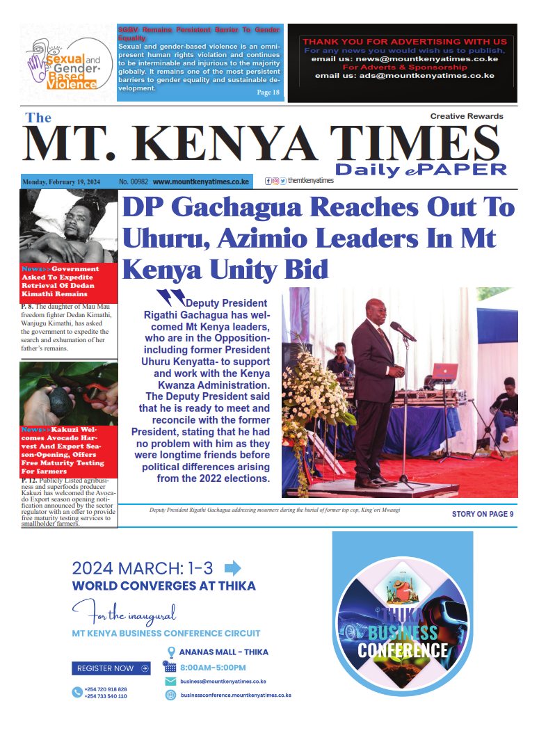 Feb 19, 2024 Mt Kenya Times ePAPER_001