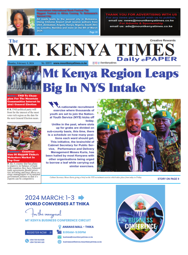 Feb 5, 2024 Mt Kenya Times ePAPER_001