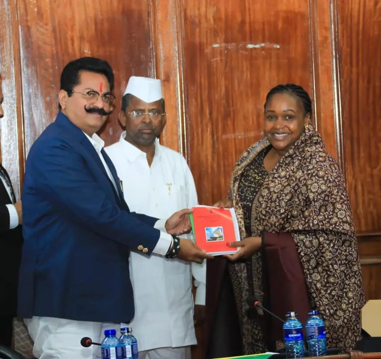 Martha Wangari (MP, Gilgil) receiving guests