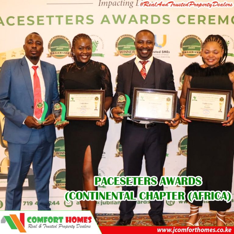 One of the awards that Comfort Homes won in Pacesetters Awards