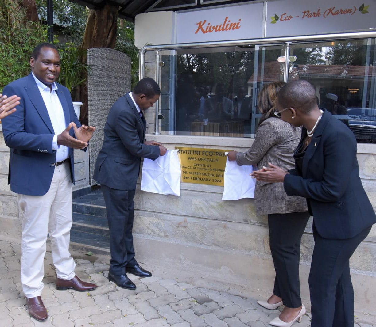 Tourism Cabinet Secretary Dr. Alfred Mutua launches of Kivulini Eco park
