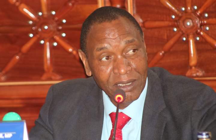 Nyeri County Senator Wahome Wamatinga during yesterday's session