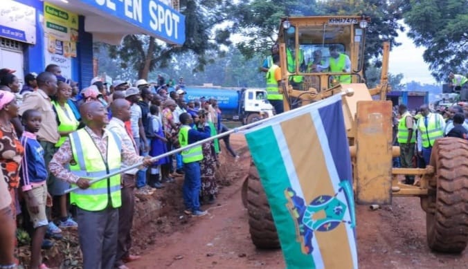 Rehabilitation of one of the roads being launched.
