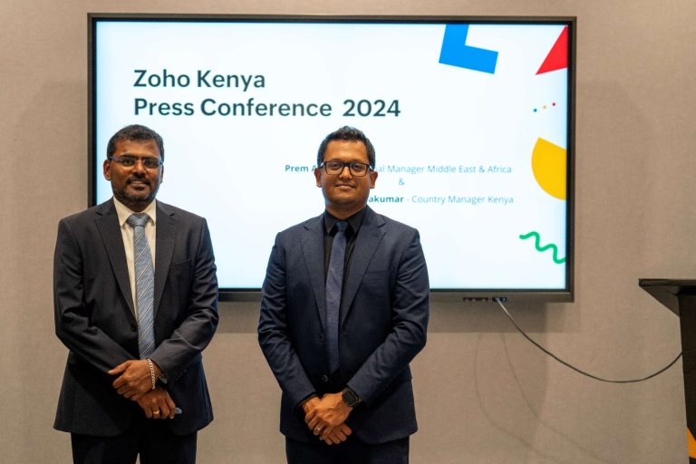 Veerakumar Natarajan, Zoho Kenya Country Head and Premanand Velumani, Regional Manager MEA, Zoho