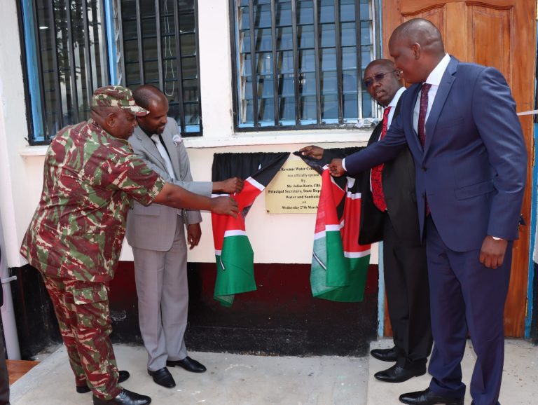 Dr. Leiro Letangule, EBS the CEO of Kenya Water Institute ( KEWI) during the launch