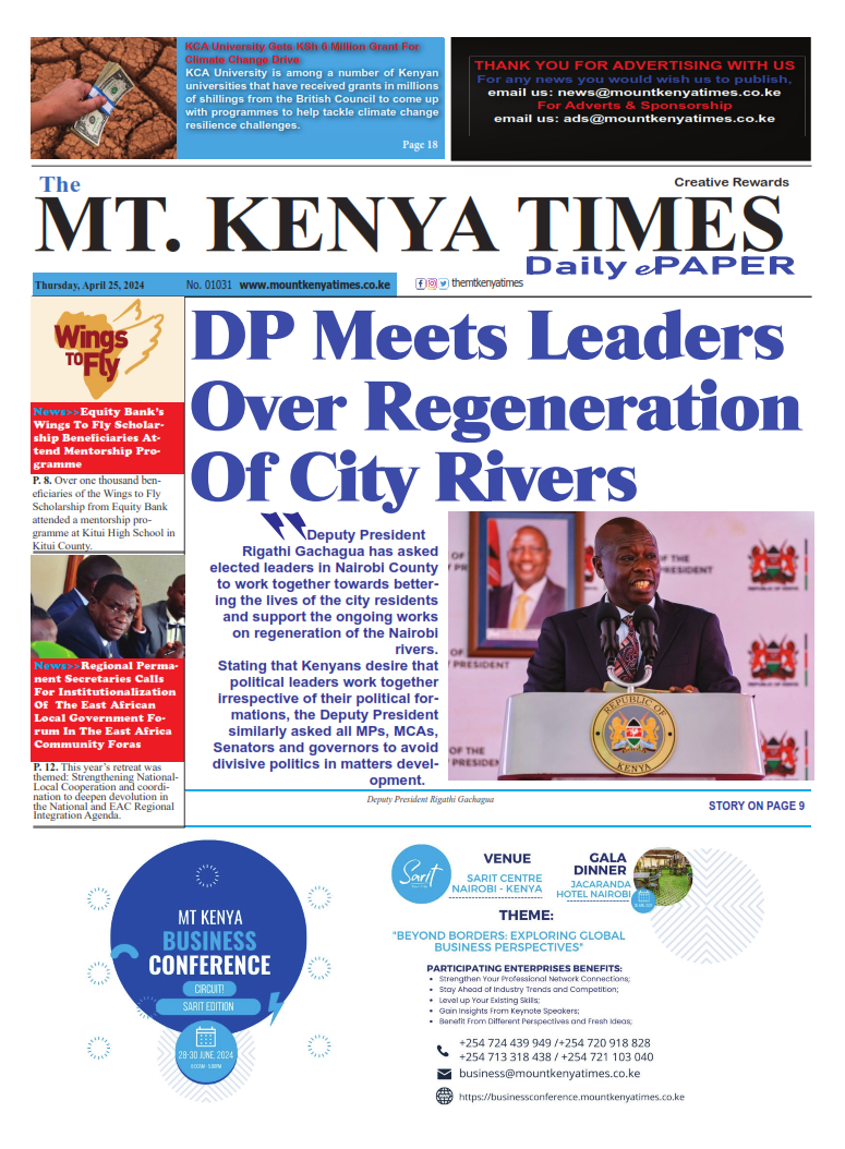 Apr 25, 2024 Mt Kenya Times ePAPER_001