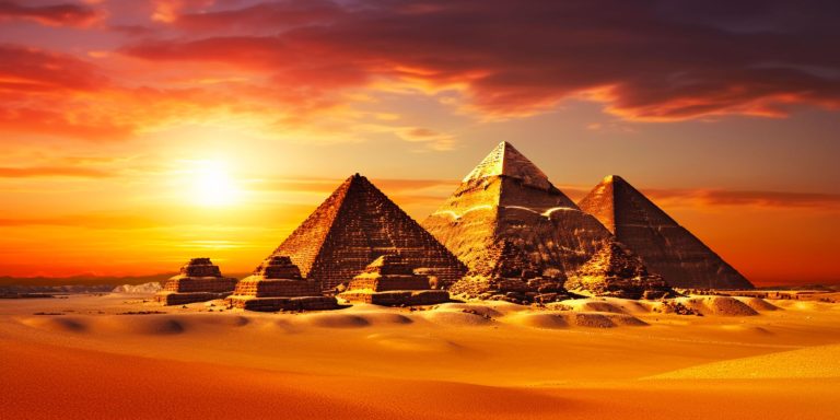 Pyramids.