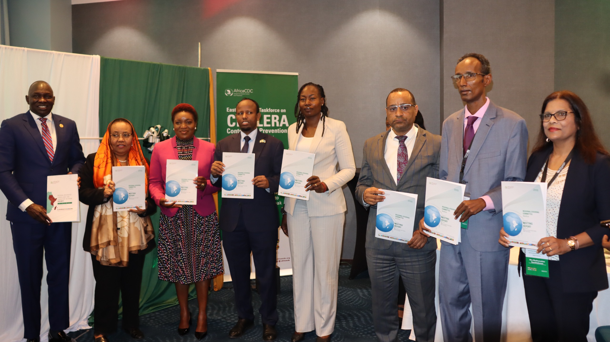 United in Purpose: Africa CDC Regional Ministerial Steering Committee members having a group photo session
