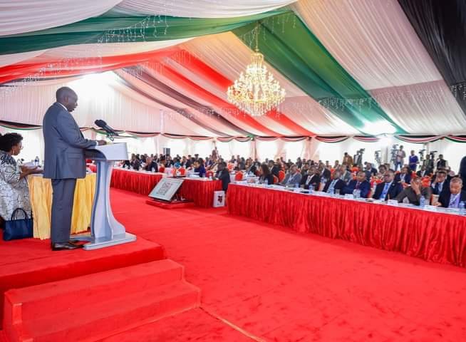 Deputy President Rigathi Gachagua addressing the meeting yesterday