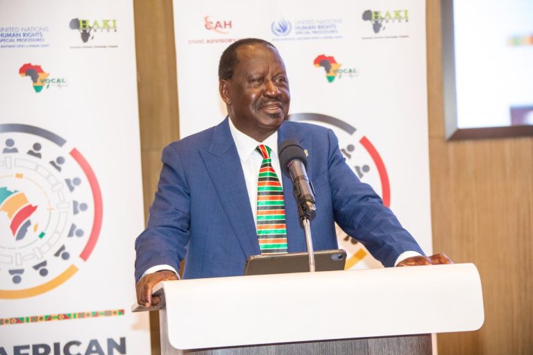 Azimio La Umoja leader Raila Amolo Odinga