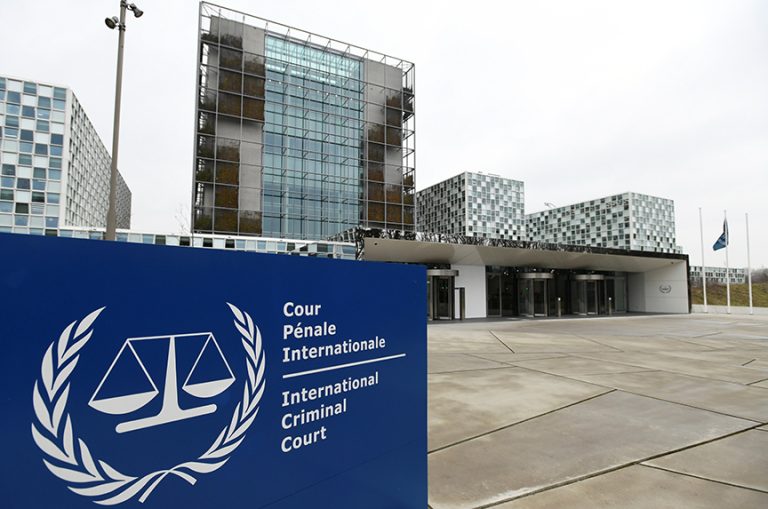 The International Criminal Court building is seen in The Hague