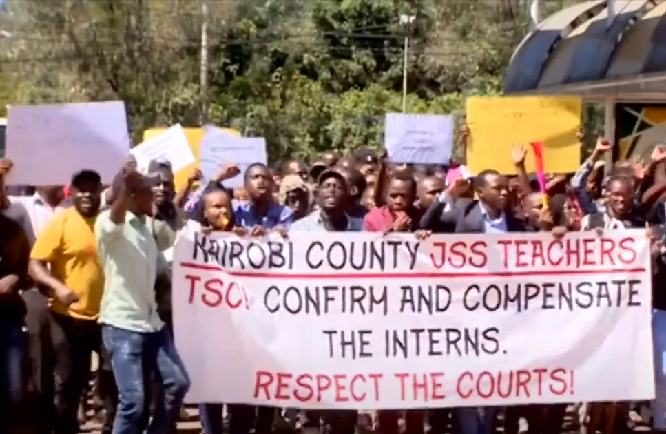 Junior Secondary School teachers on strike