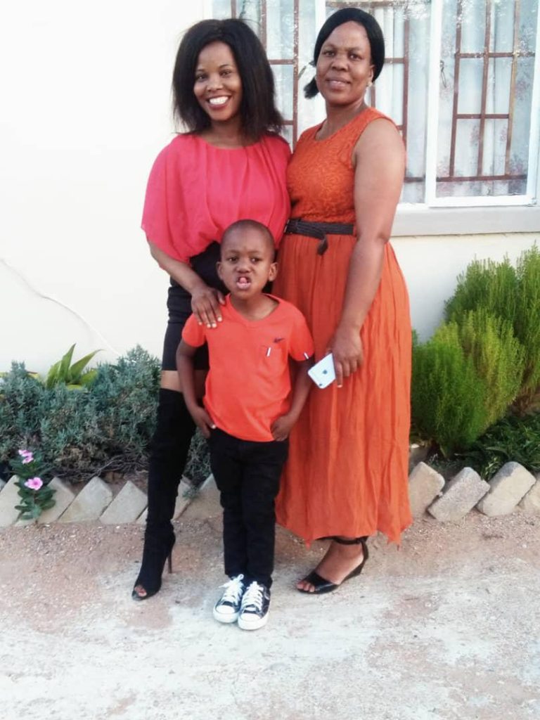 My beloved aunt and her son Ms Lapologang Veronicah Otukile Maupong