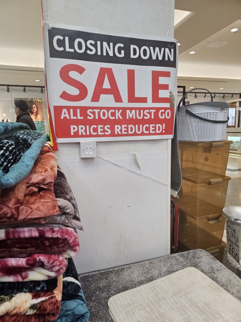 Photo 1 Gloomy days ahead...Thisn shop in London had to reluectantly close down due to the lack of sales. Copyright Photo SHAMLAL PURI