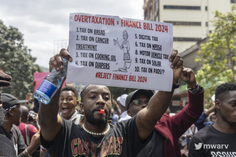 Reject finance bill protest