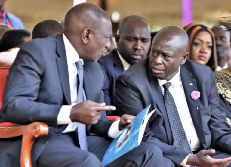 President William Ruto and his Deputy President Rigathi Gachagua
