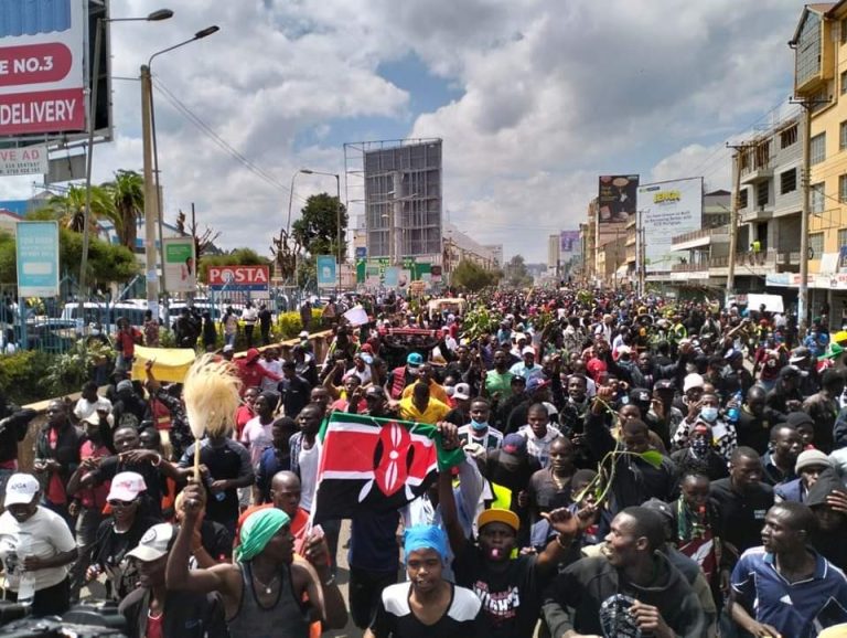 Reject finance bill 2024 protests..