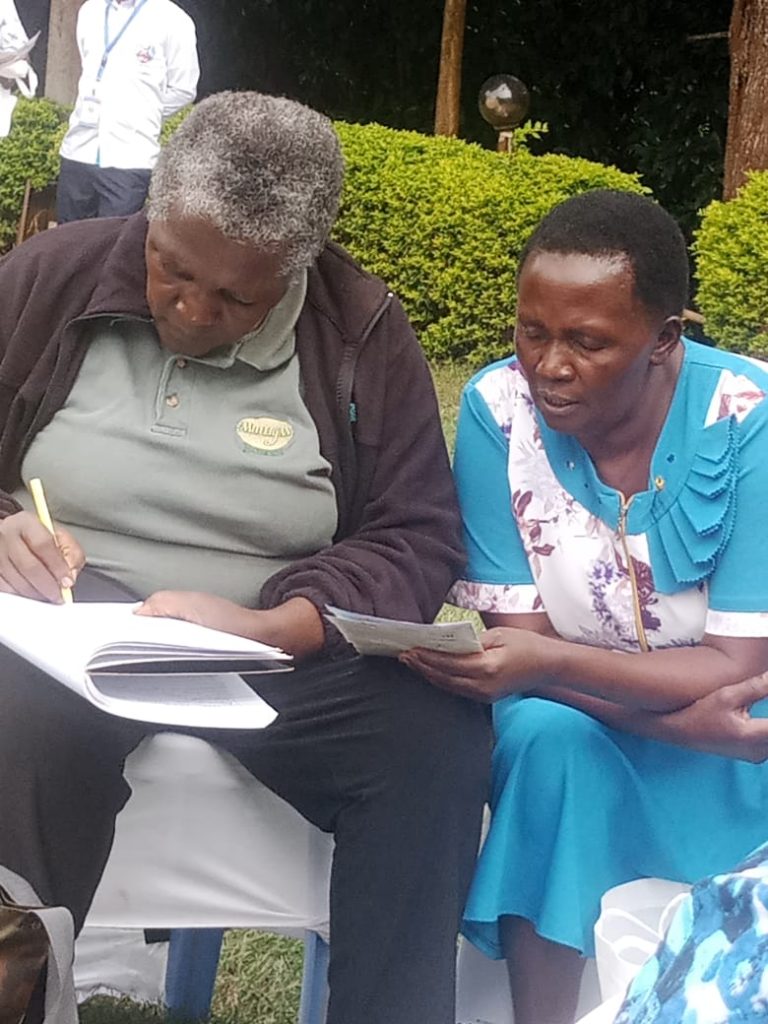 Anchor Premier Sacco members take notes during the above AGM held in Thika last weekend.