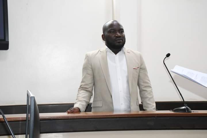 David Omondi Omogo when he appeared in court yesterday.