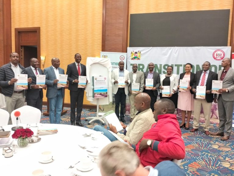 In Picture, Governor of Kajiodo County Joseph Ole Lenku and other key stakeholders during the Transition, in a hotel in Nairobi
