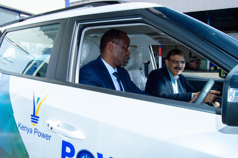 Naresh Leekha & David Mugambi Admire the interiors of the XUV400 EV