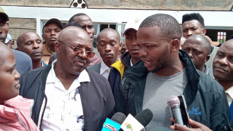 Othaya MP wambugu wainaina during the Saturday engagement with the Gen Z.