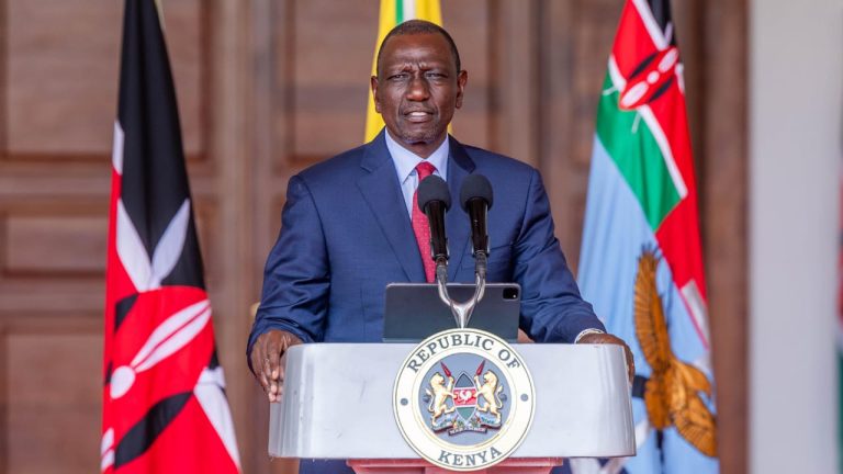 President William Ruto addressing the Nation at State House