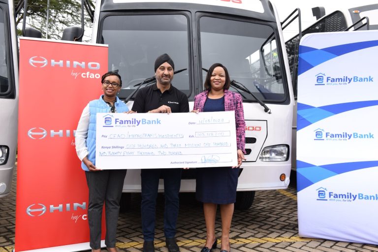 CFAO Mobility Kenya And Family Bank Deliver 14 Hino Buses To Metrotrans