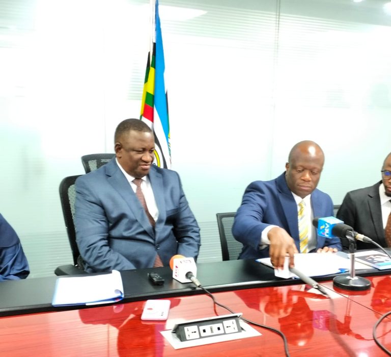 Cabinet Secretary Investments, Trade and Industry Salim Mvurya and Alfred K'Ombudo, the PS for the State Department for Trade
