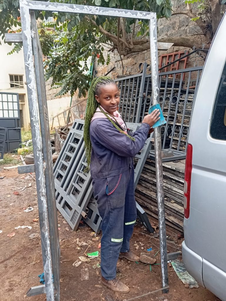 Charity Wangu Thuita at work